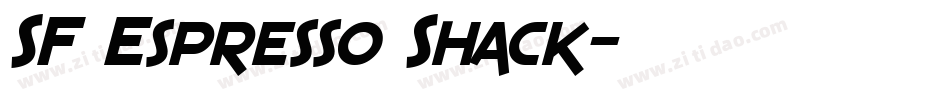 SF Espresso Shack字体转换